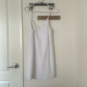 White mini dress